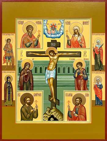 Семейная икона с Распятием