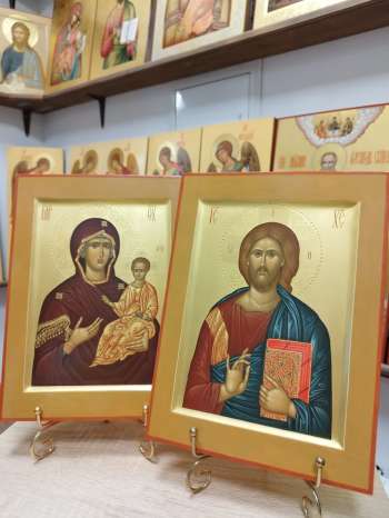 Венчальные иконы Пресвятая Богородица Одигитрия и Господь Вседержитель