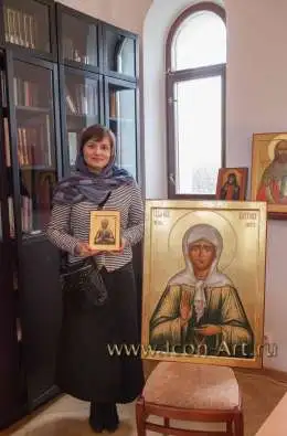 Копия храмовой иконы Матроны Московской