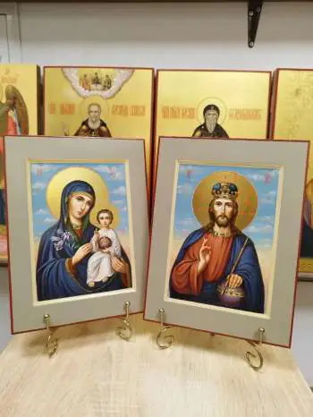 Венчальные Иконы Пресвятая Богородицы Неувядаемый Цвет и Господь Вседержитель