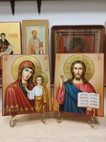 Венчальные иконы Пресвятая Богородица Казанская и Господь Вседержитель
