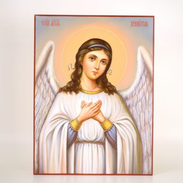 Икона Ангела Хранителя в белых одеждах, вид 3