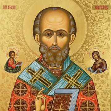 Икона Святитель Николай Никейское чудо, вид 4