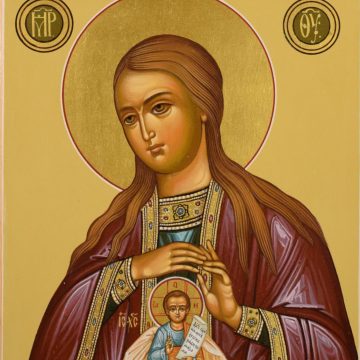 Икона Пресвятой Богородицы Помощница в родах, вид 4