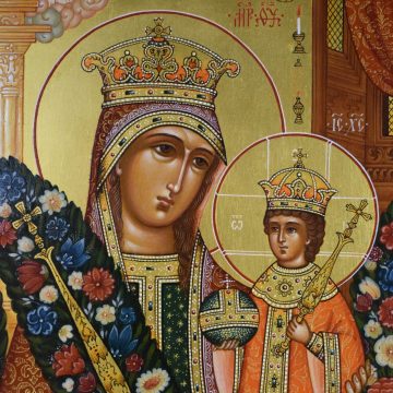 Икона Пресвятой Богородицы Неувядаемый цвет, вид 4
