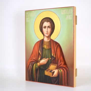 Икона св. Целителя Пантелеимона 002361, вид 3