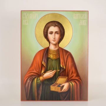 Икона св. Целителя Пантелеимона 002361, вид 2