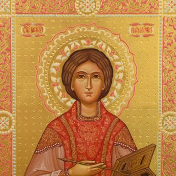 Икона Святой Великомученик и целитель Пантелеимон, вид 4