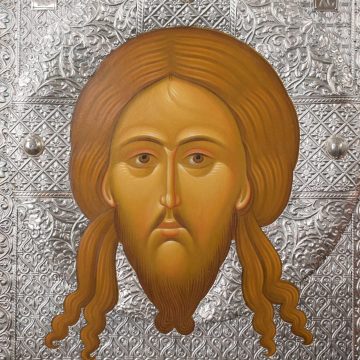 Икона Нерукотворный Образ в серебряной басме, вид 3