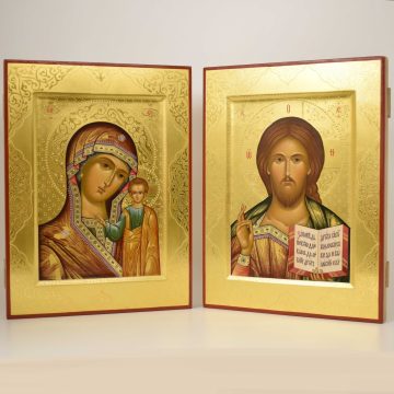 Венчальные иконы с Пресвятой Богородицей Казанская 2091, вид 1