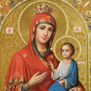 Венчальные иконы с Пресвятой Богородицей Иверская, вид 3